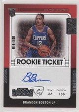 2021 Panini Contenders Rookie Ticket Variation Brandon Boston Jr #137 Auto 07d9