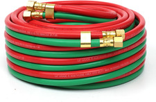 1/4" X 50' Twin Welding Hose Meets RMA/CGA Standards for Grade R, Type D