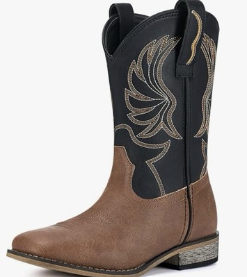 Rollda Kids Cowboy Boots for Boys Girls 