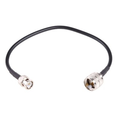UHF PL259 Male to BNC Male RG58 Low Loss Cable 30cm Extension Wireless