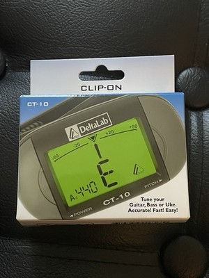 DeltaLab CT-10 Clip-On Chromatic Tuner for Guitar Bass Uke NEW IN BOX
