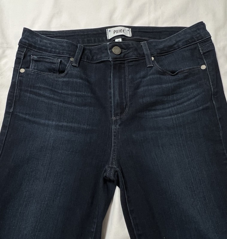 Women's Paige Jeans Sz 31 Skinny Ankle Denim Jeans Verdugo