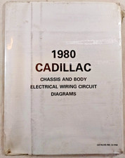 1980 CADILLAC CHASSIS AND BODY ELECTRICAL WIRING CIRCUIT DIAGRAMS