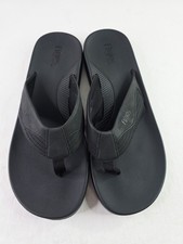 Flojos Black Flip Flop Thong Sandals Men Comfort Slip-on Squishy Size 13