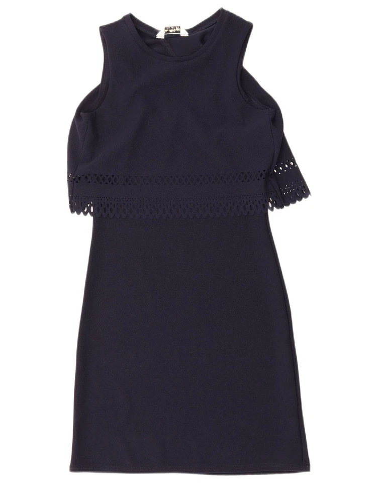 Vestido recto sin mangas Miss Selfridge para mujer Reino Unido 8 pequeño azul marino DP16 Foto 3 de 4