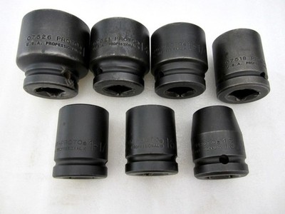 Proto 3/4'' Drive 7pc SAE 6pt Impact Sockets Made in USA
