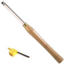 Rougher Woodturning Tool Carbide Tipped Lathe Bended Chisel 14mm Insert 16"