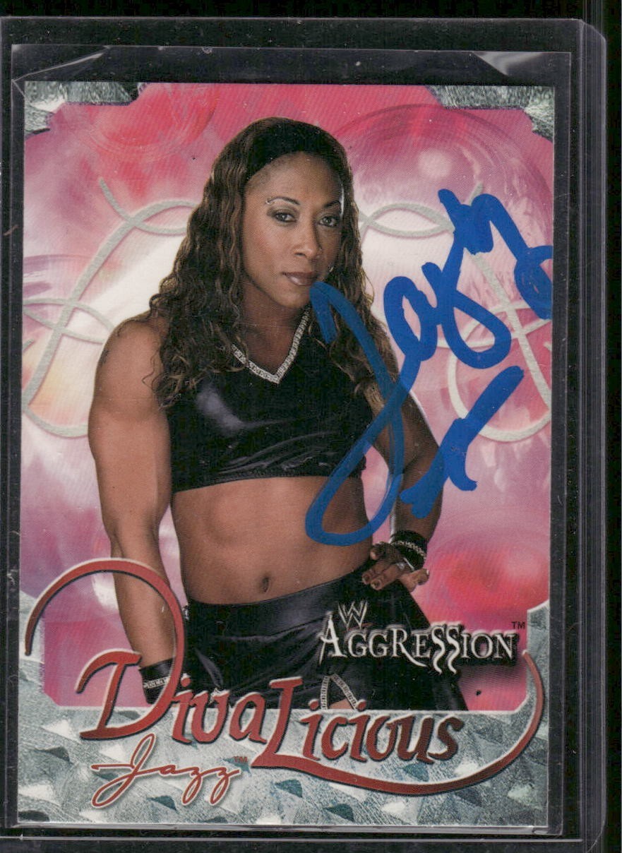 Jazz 2003 Fleer Aggression WWF WWE In person on card auto Autograph #84