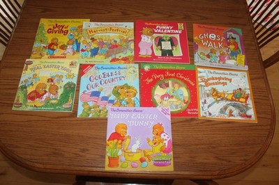 9 Berenstain Bears Holiday Picture Books Lot Harvest Ghost Easter Thanksgiving