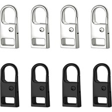 Replacement Zipper Pulls 8 Pack Detachable Pull Tabs for Boots Purses Coats