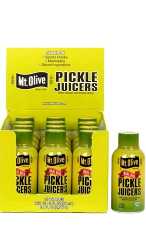 Mt. Olive Pickle Juice 100% Kosher Dill Pickle Brine - 12 pk - 2 fl oz bottles