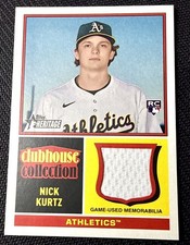 Nick Kurtz CLUBHOUSE COLLECTION RELIC PATCH ROOKIE 2025 Topps Heritage CCR-NK RC