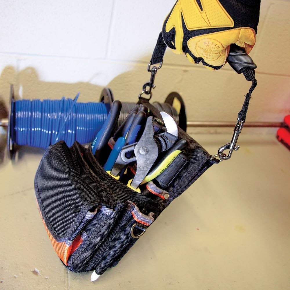Tradesman Pro 9-Pocket Tool Pouch, Shoulder Strap