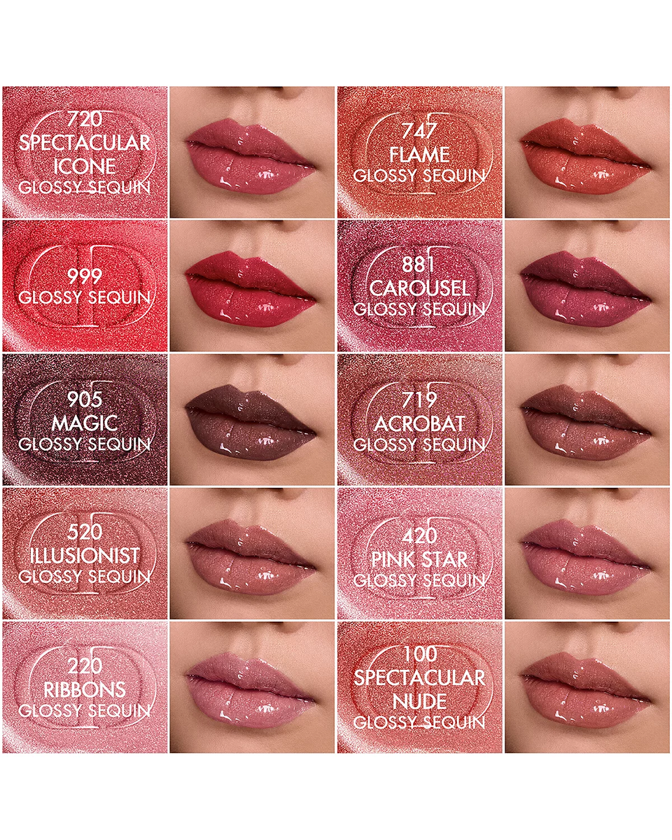 DIOR Rouge Forever Liquid Sequin Duo Lipstick #420 Pink Star