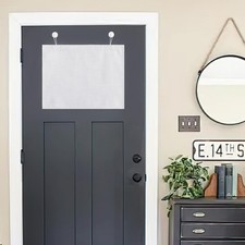 Room Darkening Faux Linen Small Window Curtains for Bathroom, Energy Saving F...