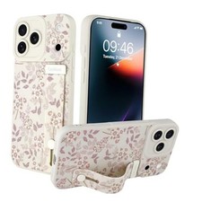 Compatible with Case for Women Men, Cute Flower iPhone 17 Pro White Floral