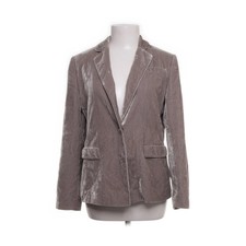 Strenesse Blue, Blazer, Größe: 34, Beige, Acetat/Cupro/Seide/Viskose, Samt #dFG