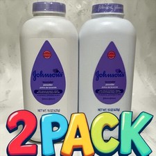 Johnson's Baby Powder Lavender Cornstarch Hypoallergenic 15 oz Sealed 2 Pack