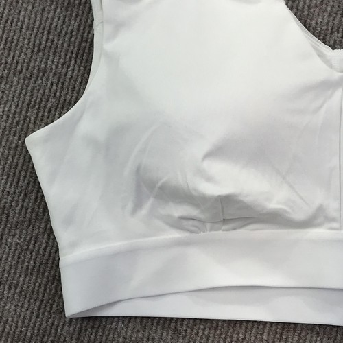 Tommie Copper Sports Bra Womens XL White Copper Znergy Compression V-Neck Mesh - Picture 4 of 14