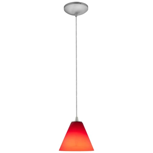 Access Lighting 28004-3C/RED Martini 1 Light LED Pendant - 7"W - Bronze - Picture 8 of 9