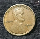 1914 S LINCOLN WHEAT PENNY CENT - XF+