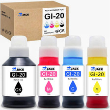 Compatible Canon GI-20 GI20 Refill Ink Bottles Kit for Canon PIXMA G5020 G6020 G