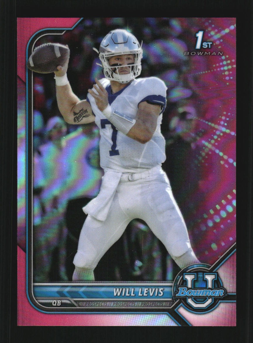 Will Levis 2021-22 Bowman University Chrome Pink #52