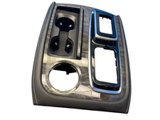 2021-2024 NISSAN ARMADA OEM FRONT CONSOLE CUP HOLDER W/ TRIM | WOOD & METAL LOOK