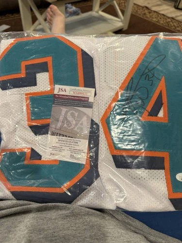 Ricky Williams Football Jersey Signed JSA Certificate Miami Dolphins