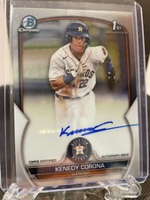 2023 Bowman Chrome 1 St Kenedy Corona Auto Astros # Cops-kc