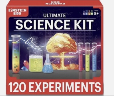 EINSTEIN BOX ULTIMATE SCIENCE KIT 120 EXPERIMENTS FOR KIDS STEM (NEW & SEALED)