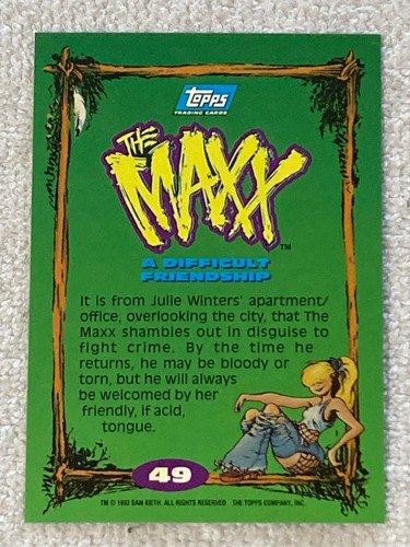 Tarjetas coleccionables Topps The Maxx BASE 1993 ¡¡Sam Kieth!! HOLEFILLERS/ACTUALIZACIONES *RECOGIDA* - Imagen 94 de 172