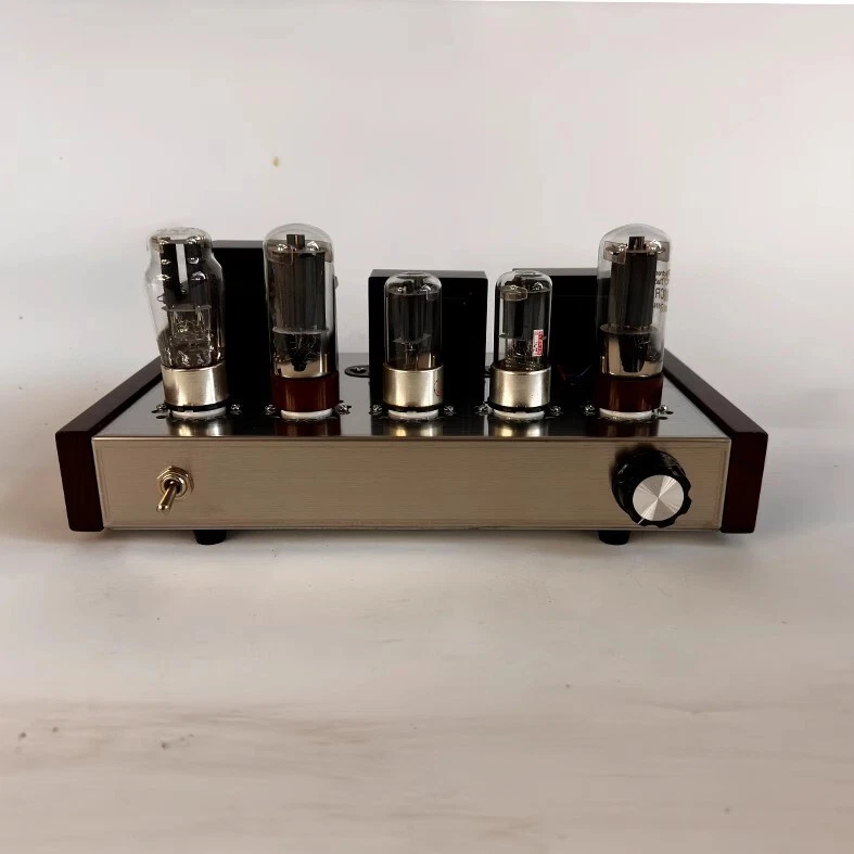 Finished 6P3P Tube Single-ended Class A Power Amplifier Stereo HiFi 7W+7W Amp - Image 2 of 3