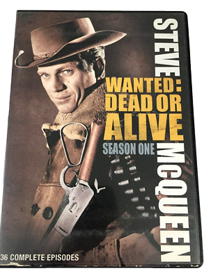 Wanted Dead or Alive Season One DVD Steve McQueen Ships  With Tracking