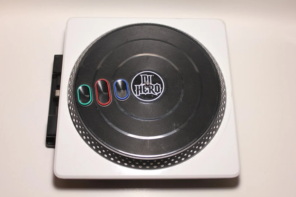 Toca-discos DJ Hero branco substituição sem fio para Xbox 360 Wii PS2 PS3 - Imagem 2 de 4