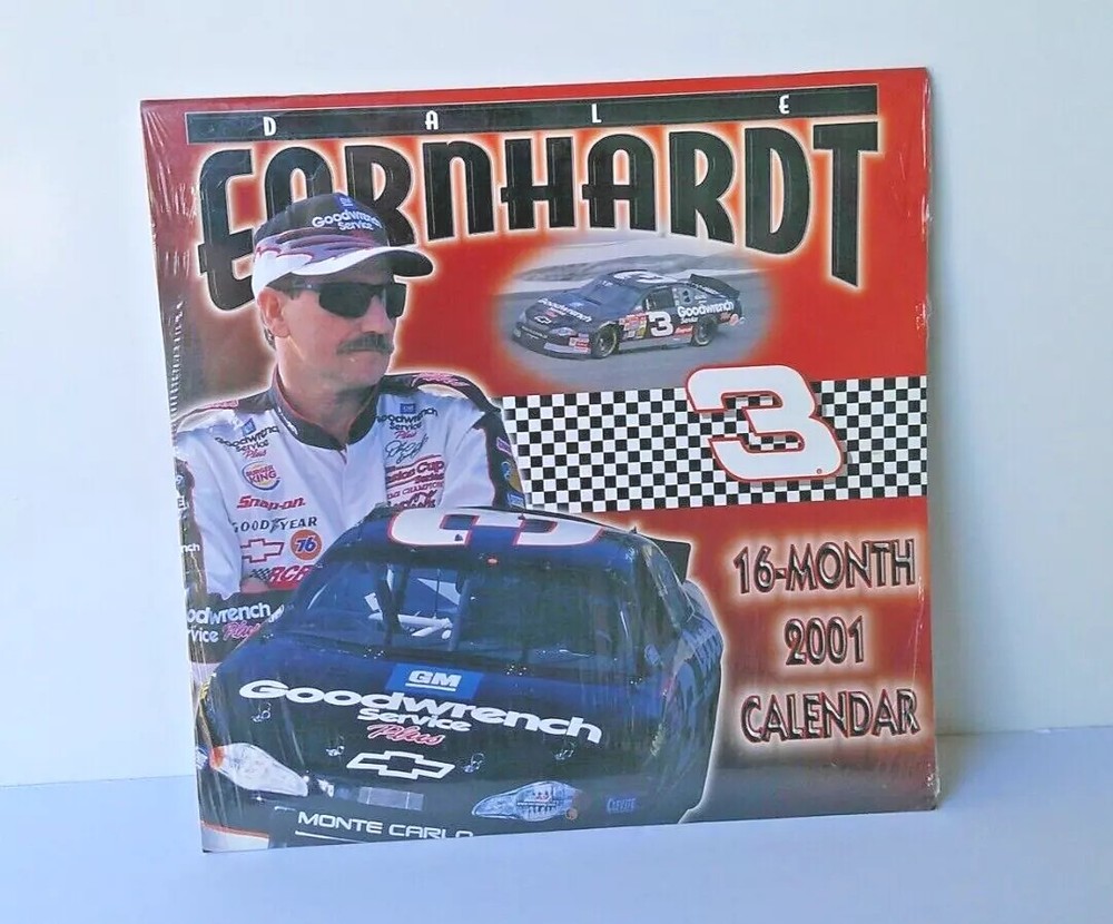 Race Car Driver Dale Earnhardt 16-month 2001 Calendar Collectible Sealed