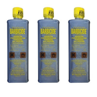 3x Barbicide Solution 473ml/16 Fl.Oz