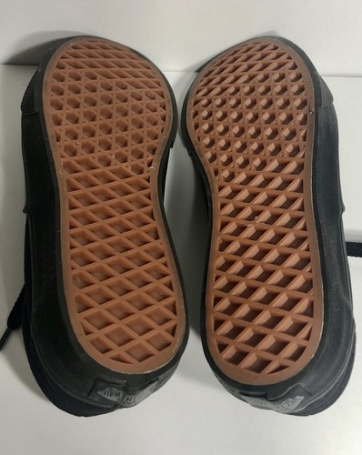 Vans Off The Wall Skateboard Shoes Black 508731 Low Top Lace Up Size 2.5 YOUTH - Picture 4 of 13