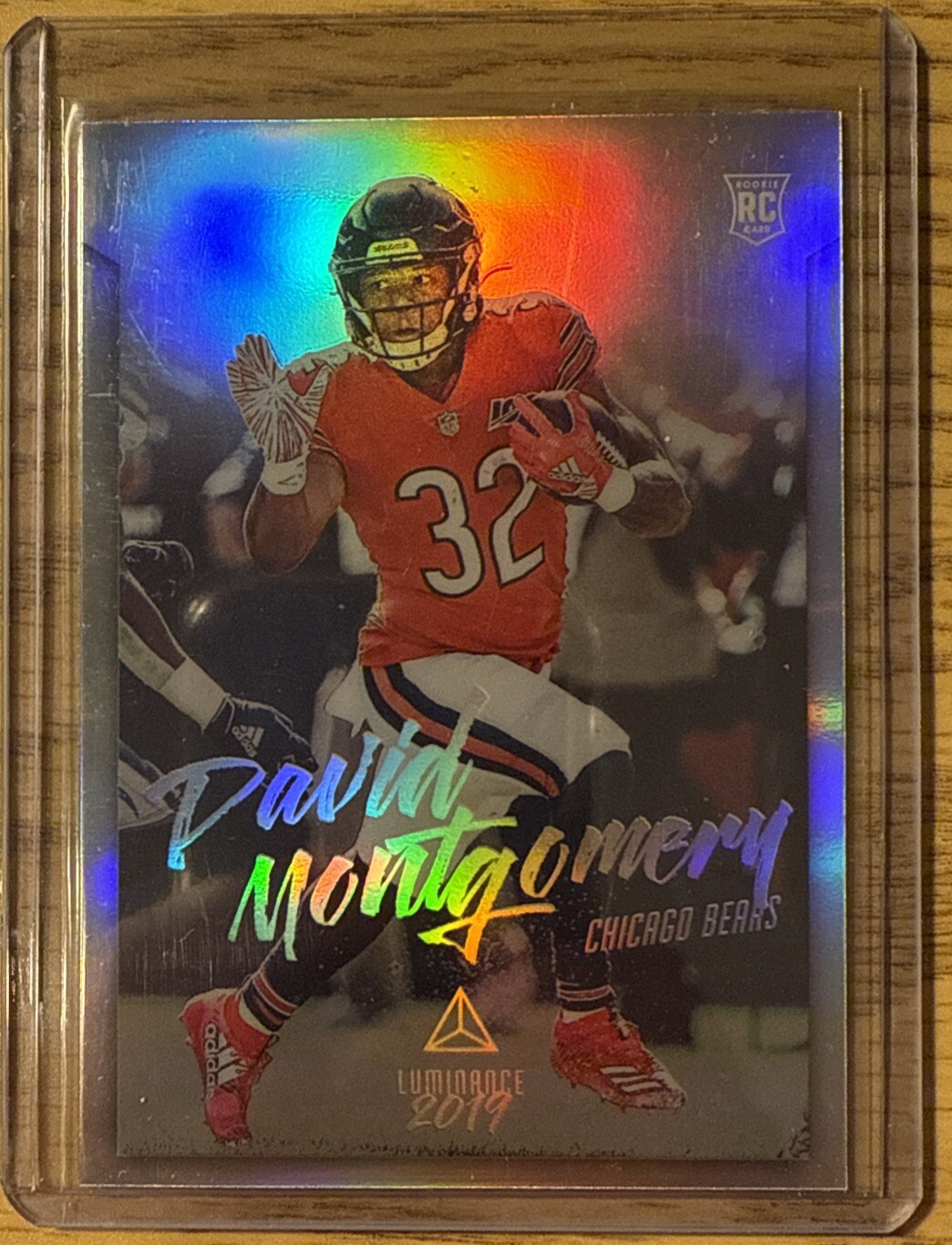 2019 Panini Chronicles DAVID MONTGOMERY Luminance Rookie #206 CHICAGO BEARS