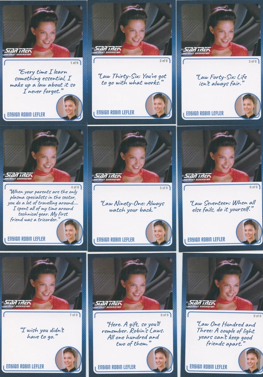 Star Trek The Next Generation A I card 40 Ensign Sito Jaxa ALL 9