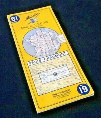 Cartes routières de collection en france sur michelin