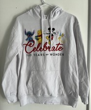 Disney 100th Anniversary CELEBRATE 100 Years Wonder Hoodie L 11-13 Mickey Mouse