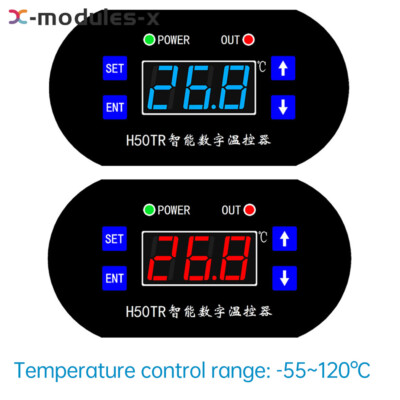 DC12V 24V H50TR Digital Temperature Controller NTC Sensor -55~120°C Thermostat