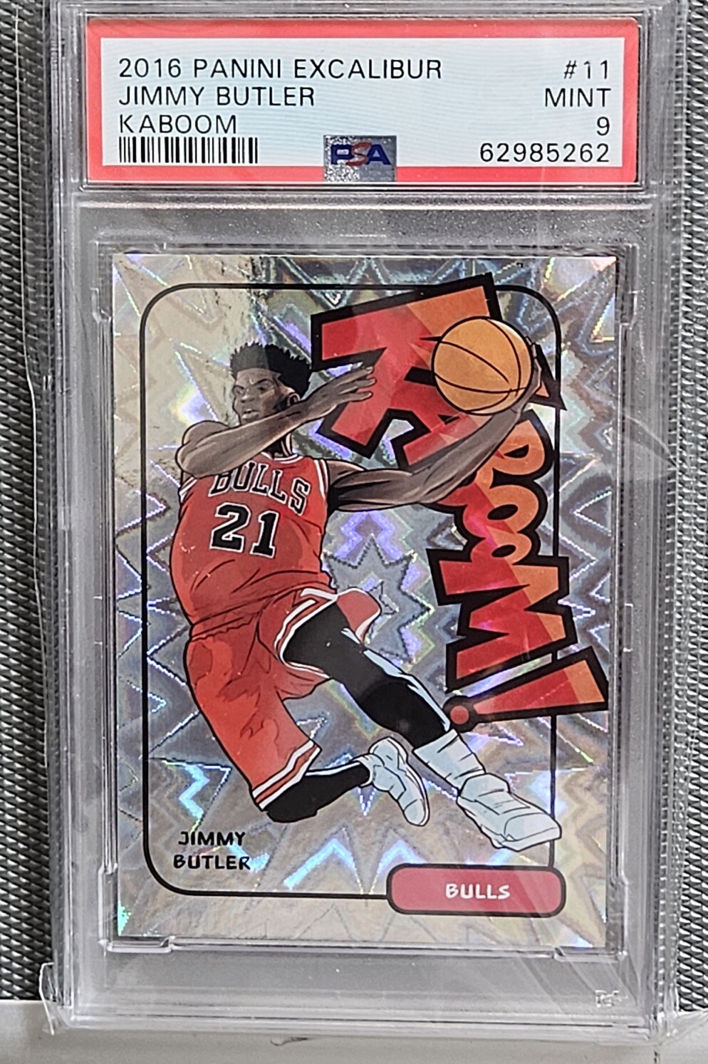2016-17 Panini Excalibur KABOOM # 11 Jimmy Butler - PSA 9 MINT - POP 4