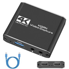 4K Audio Video Capture Card, USB 3.0 HDMI Video Capture Device Full HD Recording