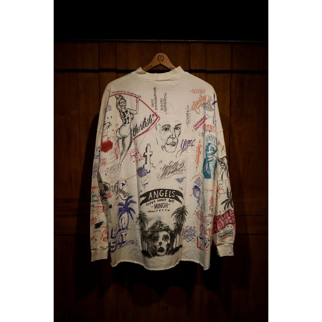 SAINT MICHAEL × BORN X RAISED LS TEE Saint Michael x Born X Raised LA L/S Tee - White – Feature