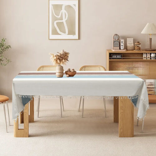 Rectangle?Table?Cloths Rustic?Tablecloth Table?Cover Waterproof 140*300cm