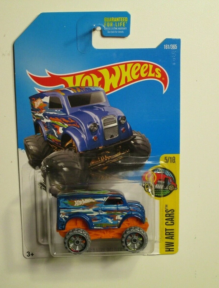 HOT WHEELS MONSTER DAIRY DELIVERY TRUCK VAN 4X4 ART CAR 5 10 161 365