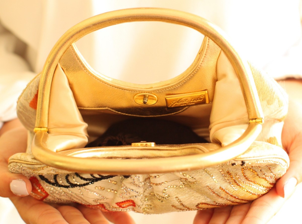【美品】Judith Leiber ジュディス リーバー　ポーチ　バッグ 美品】 JUDITH LEIBER ジュディスリーバー パーティーバッグ