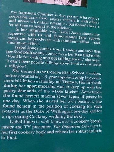 The Impatient Cook: Isabel Jones' A-Z of Cooking 1990 Hardback - Picture 3 of 4